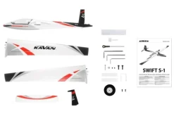 Kavan KAV02.8083Swift S-1 Segelflugzeug 2400mm ARF - rot