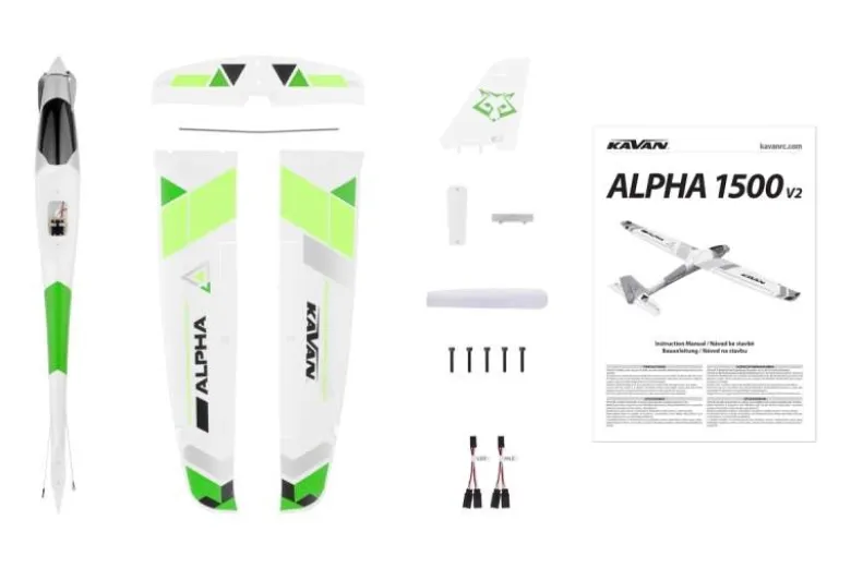 Kavan KAV02.8075V2Alpha V2 Motorsegler 1500mm ARF - grün