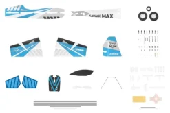 Kavan KAV02.8025V2Savage MAX 3D-Kunstflug-Park-Flyer 1080mm - blau