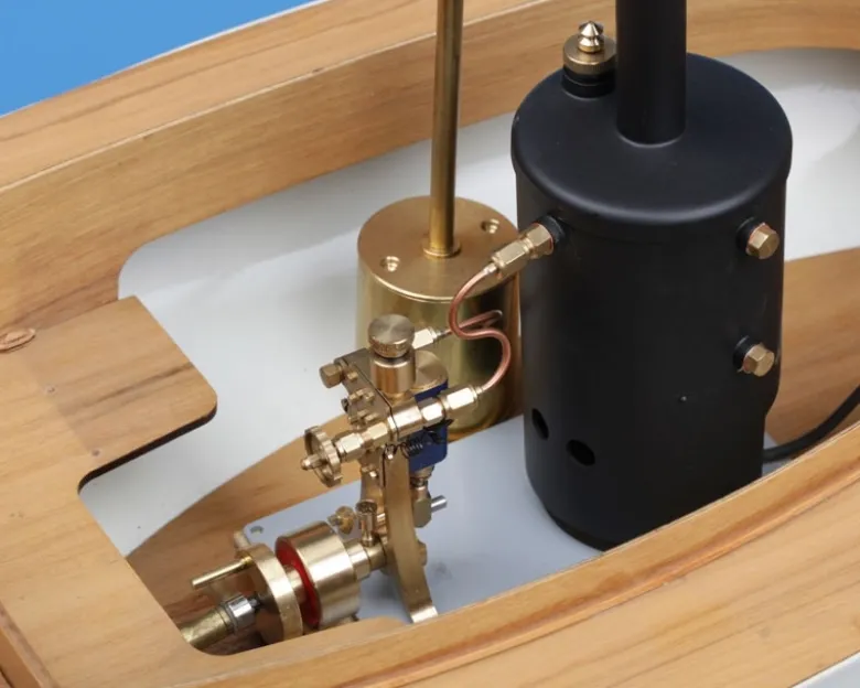 Krick 20214Anna Dampfboot 1/10 mit Dampfmaschine Version 2 Baukasten