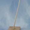 Krick 63433Flaggenstock Holz/Messing mit Fuß abgewinkelt (2 Stück)