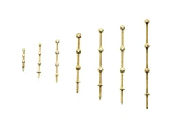 Krick 63055Relingstütze 35mm 3 Durchzüge (10 Stück)