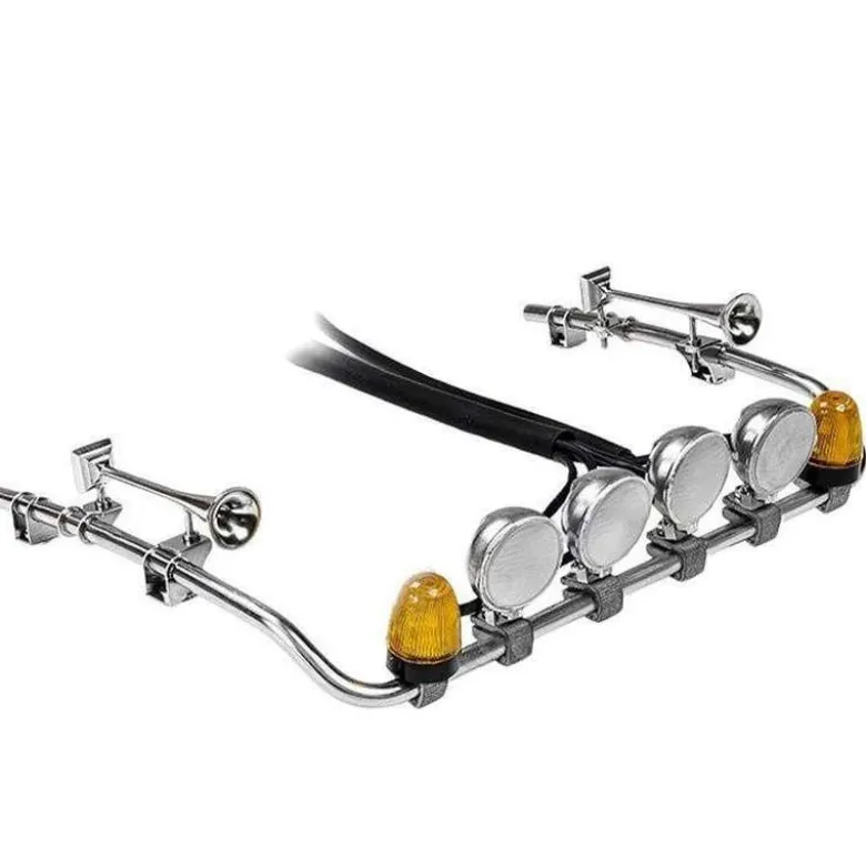 LESU 505031:14 Dachlampenbügel mit 4xScheinw. rund, 2x Rundum, 2x Horn