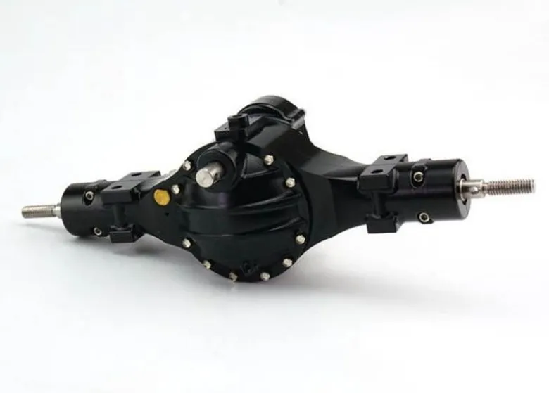 LESU 501291:14 Differenzialachse V2 hinten sperrbar mit Durchtrieb Alu