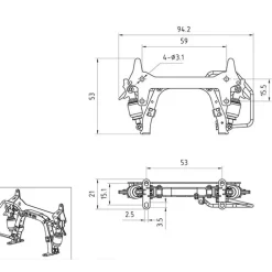 LESU 505341:14 Fahrerhausverschluss V2A für SCANIA 770s