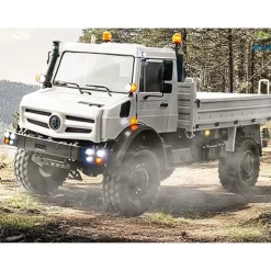 LESU 550951:14 U4023 4x4 Gelände-LKW mit Pritsche, Bausatz weiß lack.