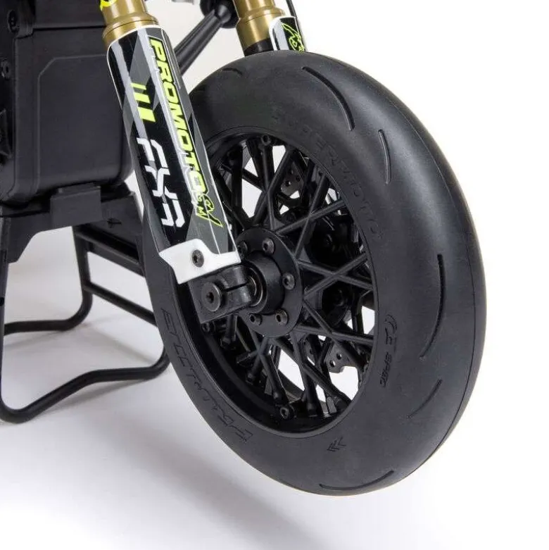 Losi LOS-2310Promoto-SM FXR 1/4 Supermoto Motorrad RTR, weiss inkl. Spektrum 7,4V 5000mAh G2 LiPo Akku und Ladegerät