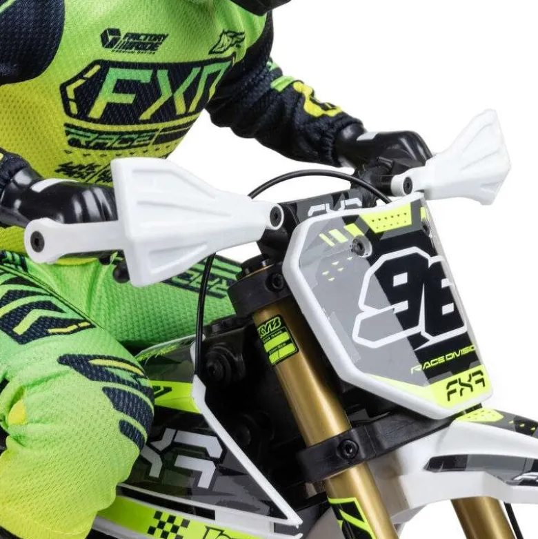Losi LOS-2310Promoto-SM FXR 1/4 Supermoto Motorrad RTR, weiss inkl. Spektrum 7,4V 5000mAh G2 LiPo Akku und Ladegerät