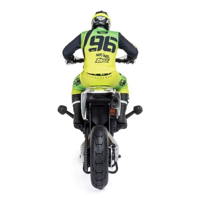 Losi LOS-2310Promoto-SM FXR 1/4 Supermoto Motorrad RTR, weiss inkl. Spektrum 7,4V 5000mAh G2 LiPo Akku und Ladegerät