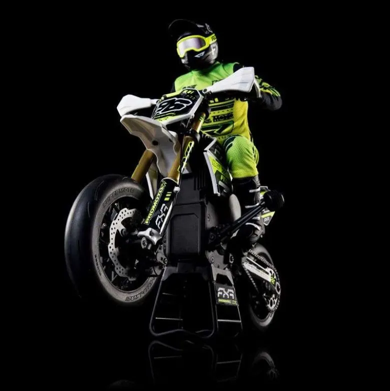 Losi LOS-2310Promoto-SM FXR 1/4 Supermoto Motorrad RTR, weiss inkl. Spektrum 7,4V 5000mAh G2 LiPo Akku und Ladegerät