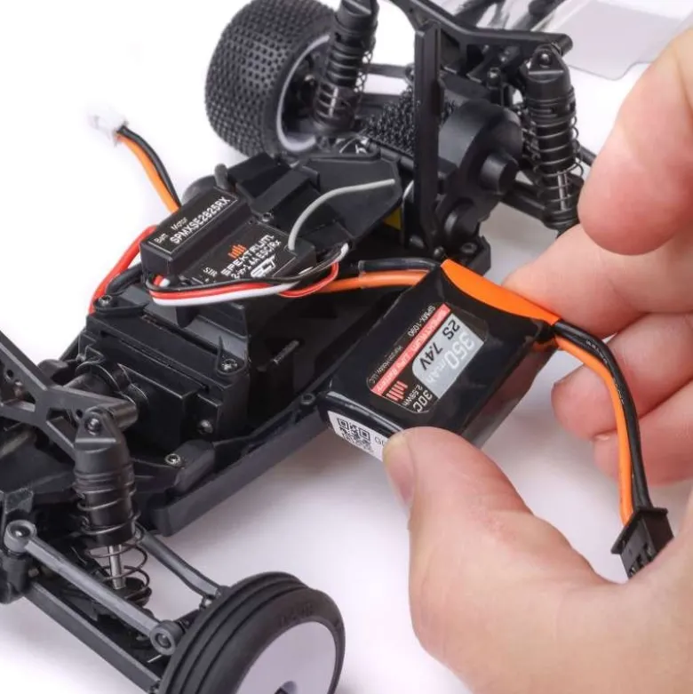 Losi LOS00007T2Micro-B 2WD Buggy RTR 1:24, silber
