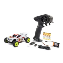 Losi LOS-1392T1Micro-T 2S 2WD Stadium Truck RTR 1:28, weiß Akku und Ladegerät inklusive