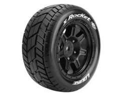 Louise LOUT3295BX-Rocket Monster Truck Reifen auf Felge schwarz für X-Maxx
