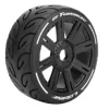 Louise LOUT3285VBGT-Tarmac 1/8 Buggy Reifen Supersoft auf Felge schwarz 17mm