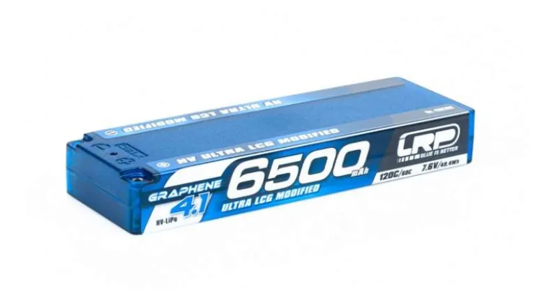 LRP 432282HV Ultra LCG modified LiPo Akku 6500mAh 7.6V 120C/60C Hardcase, 5mm Buchse - Graphene-4.1