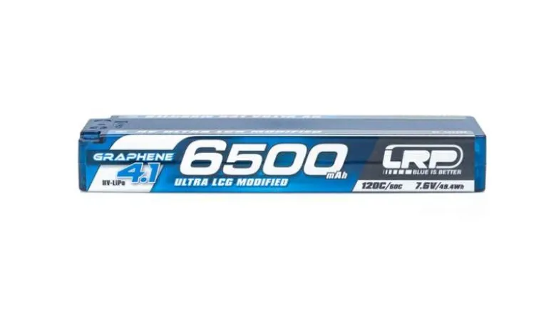 LRP 432282HV Ultra LCG modified LiPo Akku 6500mAh 7.6V 120C/60C Hardcase, 5mm Buchse - Graphene-4.1
