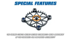 LRP 501983WorksTeam Aluminium Schutzgitter V2 für 40mm Lüfter