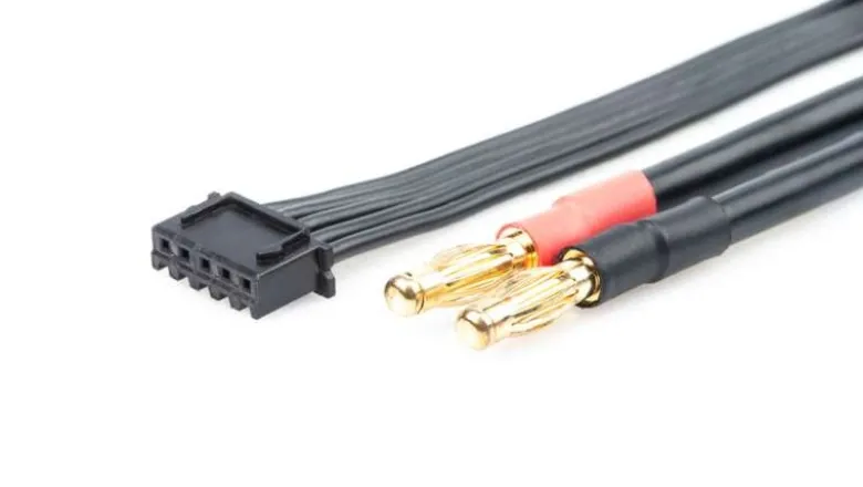LRP 4991002x 2S-Ladekabel - 60cm - 4mm XH / 4/5mm & 2mm