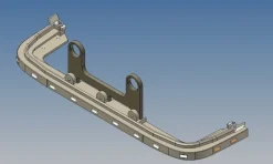 MDTech 2020-986A-EWUnterbau für Stoßstange eckiges Profil für 1:14 Volvo FH16
