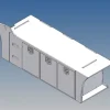 MDTech 9134-2A(L)Vollprofilstaukiste für Tamiya Actros 2-Achser 1:14 links