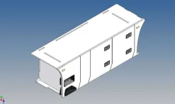 MDTech 913B-2AV3(L)Vollprofilstaukiste für Tamiya Scania 770S 2-Achser 1:14 V3 links