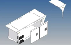 MDTech 913B-3AV2(L)Vollprofilstaukiste für Scania 770S 3-Achser M1:14 links V2
