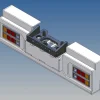 MDTech 9502-C24KStoßstange für 3-Achser LKW 1:14 Carson 2x4 Kammerleuchten