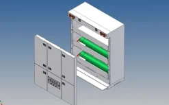 MDTech 9884-02(C3)SLT Stauschrank für 1/14 LKWs 215x176x61 für Carson 3-Kammer