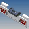 MDTech 9501-C6Stoßstange für 2-Achser Tamiya LKW Carson 3-Kammerleuchten