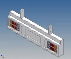 MDTech 9505-CV8Stoßstange für Trailerrahmen Carson 1:14