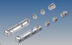 MDTech 2020-9345-GODSETStauboxen Komplettset für 1:14 Carson Goldhofer STN-L