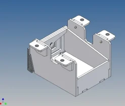 MDTech 9345-G043Stauboxen Paar (43mm) für Carson Goldhofer Tieflader 1:14