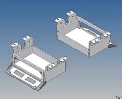 MDTech 9345-G86Staukistenpaar 86mm zu Carson Tieflader Goldhofer