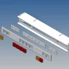 MDTech 9151-L4Lichtbalken für Tamiya Scania Hochdach 1/14 (1x1 Lego)