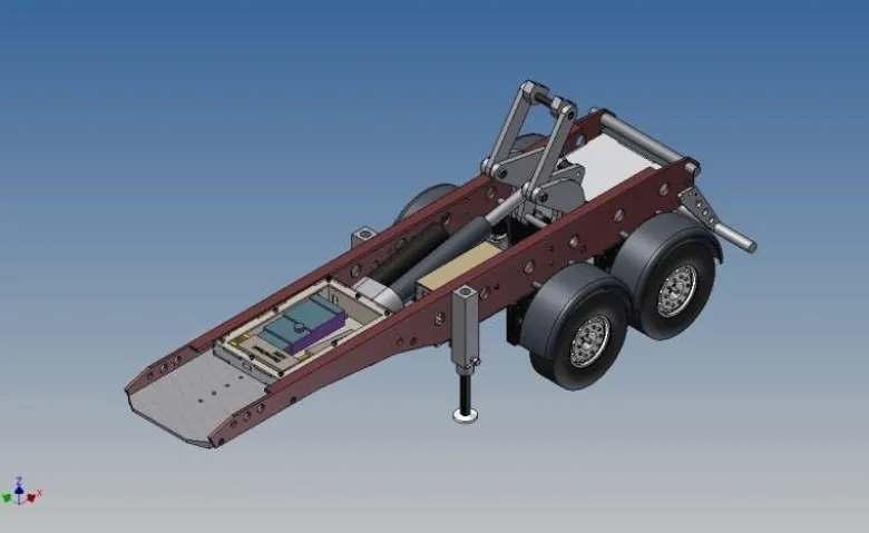 MDTech 9345-MU2Stauboxenset für Carson 2-Achs Muldenkipper Sattelauflieger