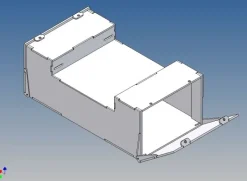 MDTech 9213-100Staubox mit Klappdeckel 100x66mm für Carson Trailerrahmen