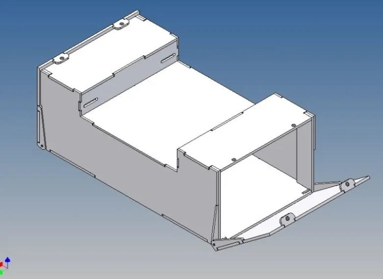 MDTech 9213-100Staubox mit Klappdeckel 100x66mm für Carson Trailerrahmen