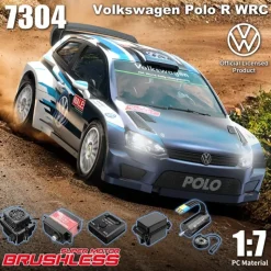 MJX MX-7304Hyper GO 1/7 Volkswagen Polo R WRC 4WD RTR XT-60 Stecker Baugleich mit AM21143
