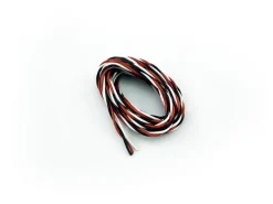 Modax 21174Premium Servo Kabel 3x0,25qmm,Schwarz-Rot-Weiß 10m verdreht