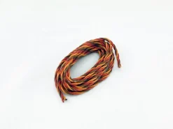 Modax 21134Premium Servo Kabel 3x0,14qmm Braun-Rot-Orange 2m verdreht