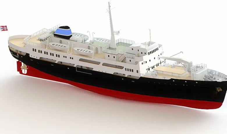 Modell Tec 24525MS Finnmarken - Hurtigruten Schiff 1:60 Holz Bausatz