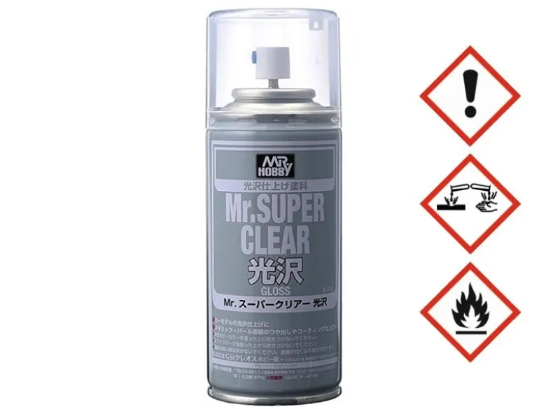 Mr. Hobby B513B-513 Mr. Super Clear Spray Klarlack glänzend 170ml