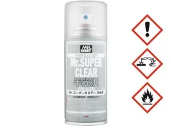 Mr. Hobby B516B-516 Mr. Super Clear Spray Klarlack halbglänzend 170ml