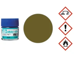 Mr. Hobby H052Aqueous Hobby Color Olive Drab/Olive Grün seidenmatt 10ml
