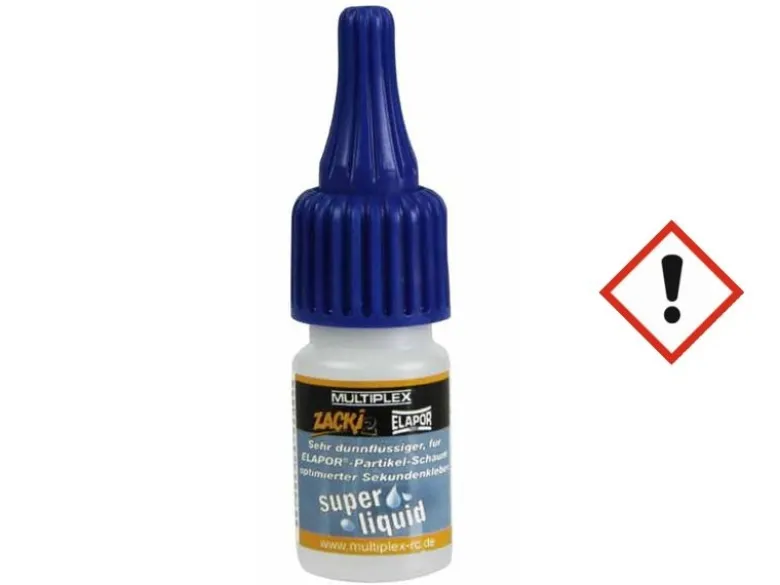 Multiplex 1-01292Zacki 2 Elapor super liquid Sekundenkleber (10g)