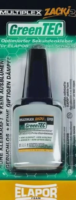 Multiplex 1-01294Zacki 2 Greentec Sekundenkleber Elapor Foam 20g