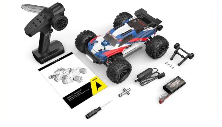 NEUAMEWI 22797Hyper Go Truggy V2 brushless 4WD 1:16 RTR blau/rot