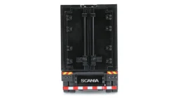 NEUAMEWI 22785Mini-Scania 730 S mit Kofferauflieger 4WD 1:64 RTR schwarz proportional