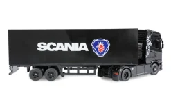 NEUAMEWI 22785Mini-Scania 730 S mit Kofferauflieger 4WD 1:64 RTR schwarz proportional
