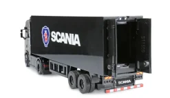 NEUAMEWI 22785Mini-Scania 730 S mit Kofferauflieger 4WD 1:64 RTR schwarz proportional